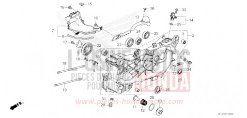 LEFT CRANKCASE WW125SS de 2025